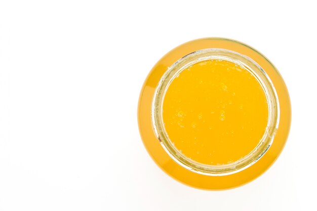 Draufsicht auf hausgemachte Marmelade