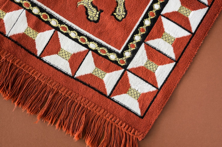 Kostenlose Foto draufsicht auf religiöses textil