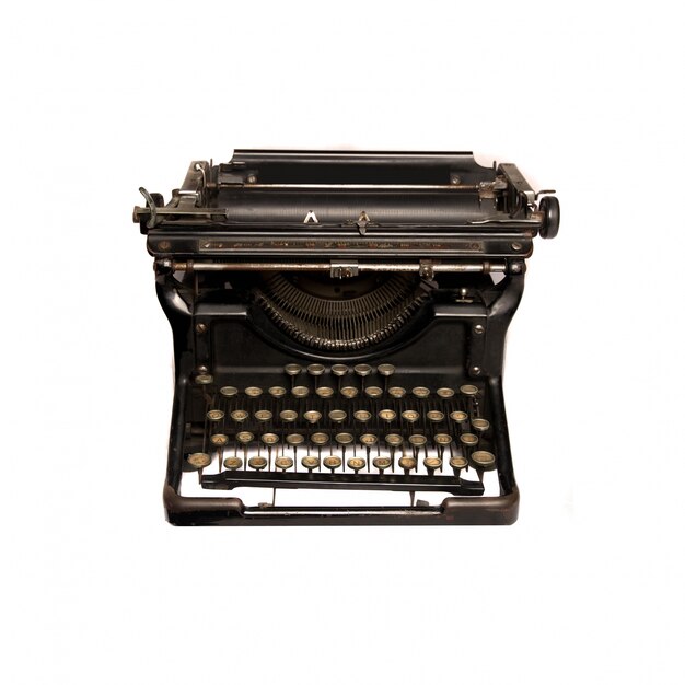 Draufsicht auf Retro-Schreibmaschine