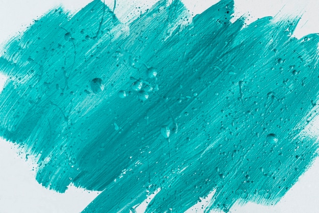 Draufsicht der blauen Pinselstriche auf der Oberfläche
