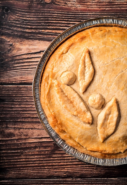 Kostenloses Foto draufsicht des köstlichen kuchenkonzepts