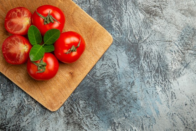 Draufsicht frische rote Tomaten