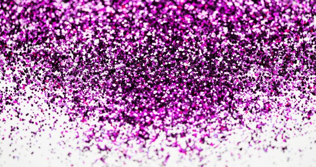 Draufsicht Glitter für Make-up