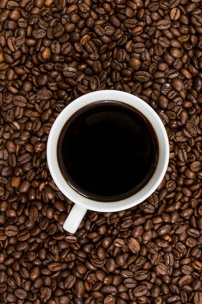 Draufsicht Kaffee Hintergrund