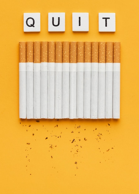 Draufsicht keine Tabak-Tageselementanordnung