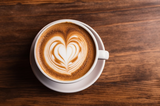 Kostenloses Foto draufsicht köstliche kaffeetasse drinnen