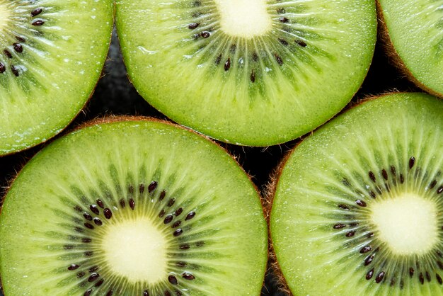 Draufsicht köstliche Kiwi-Textur