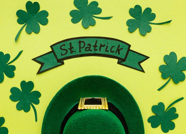 Draufsicht st Patrick Ereignis mit Klee