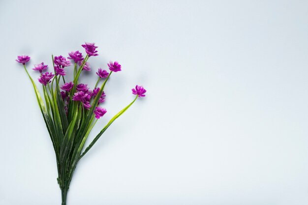 Draufsichtblumenstrauß von Blütenblumen