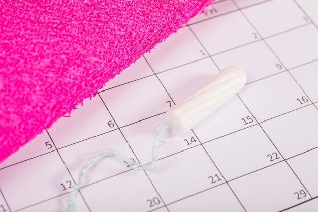 Draufsichtkalender mit Tampon