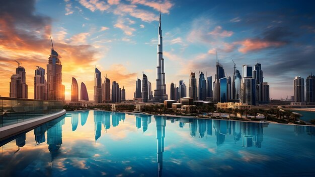 Dubai Skyline Tapete