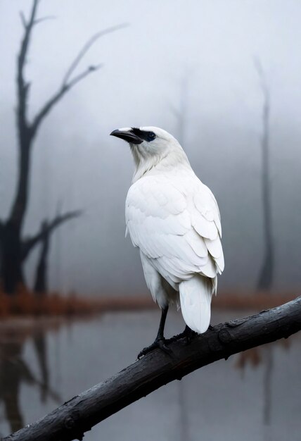 Dunkle Szene von Krähen in der Natur