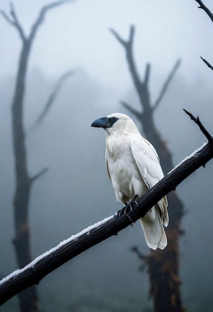 Dunkle Szene von Krähen in der Natur