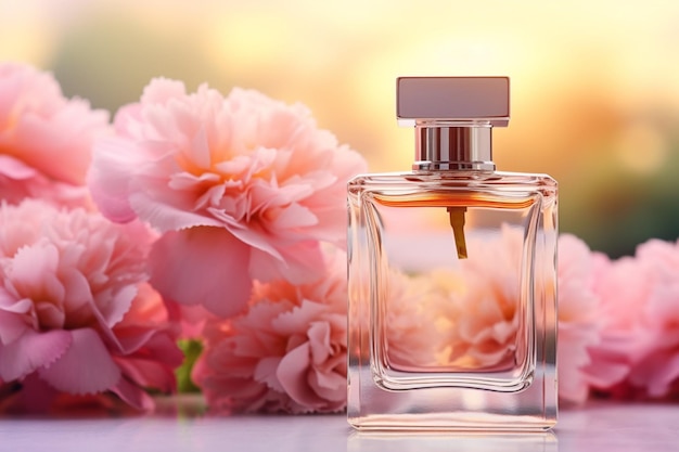 Durchsichtige Parfümflasche Pfingstblumen-Duftstoffe