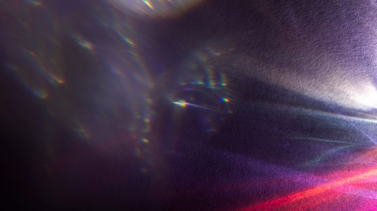 Kostenlose Foto dynamischer prismeneffekt für helle lichter
