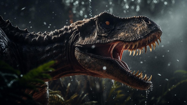Kostenloses Foto ein beängstigender dinosaurier