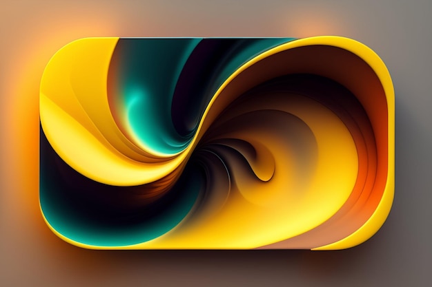 Kostenloses Foto ein farbenfrohes telefon mit einem spiraldesign auf dem bildschirm.
