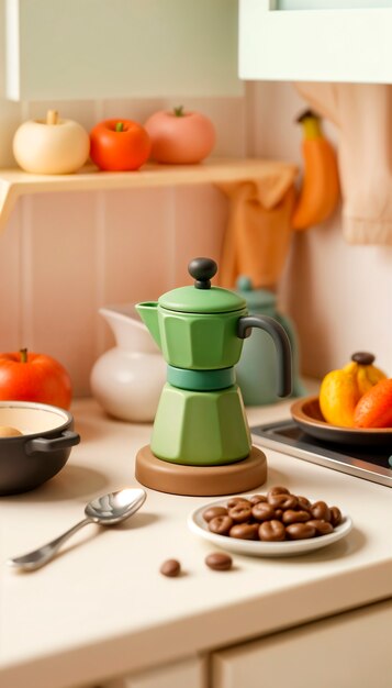 Ein köstliches 3D-Kaffeegetränk