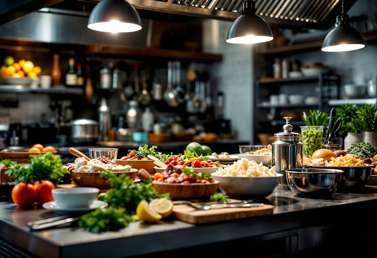 Kostenlose Foto ein köstliches buffet