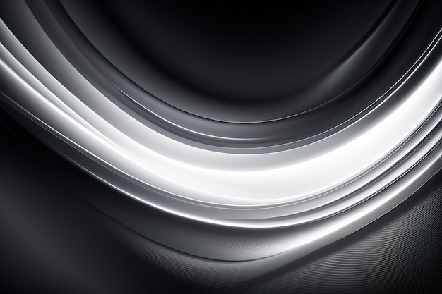 Ein Schwarz-Weiß-Bild eines silbernen Objekts mit einem weißen Ring darum.