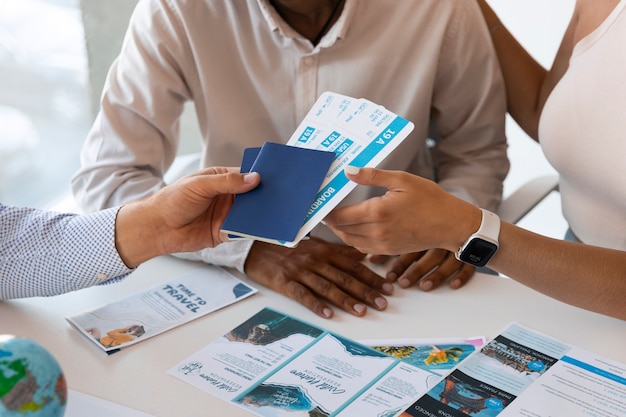 Ein Tag im Büro eines Reisebüros