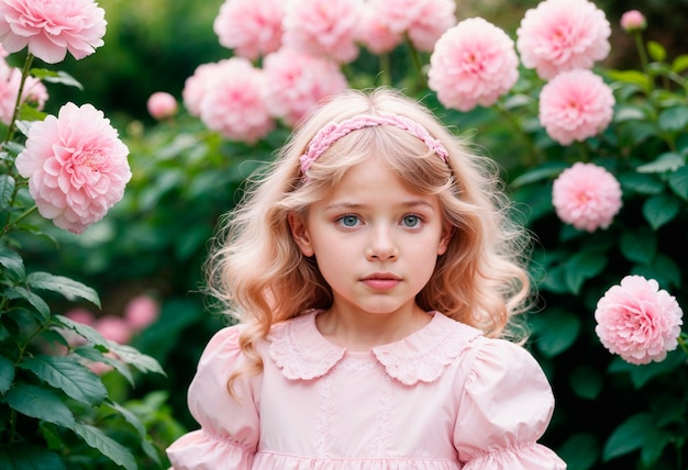 Kostenloses Foto ein träumiges, ästhetisches kind feiert den kindertag.