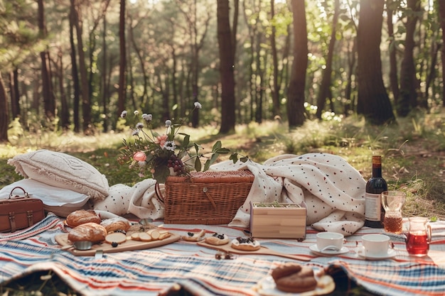 Ein träumiges Picknick-Stillleben