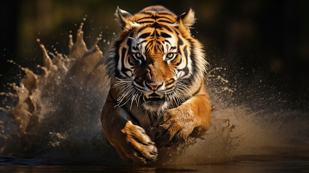 Ein wilder Tiger in der Natur