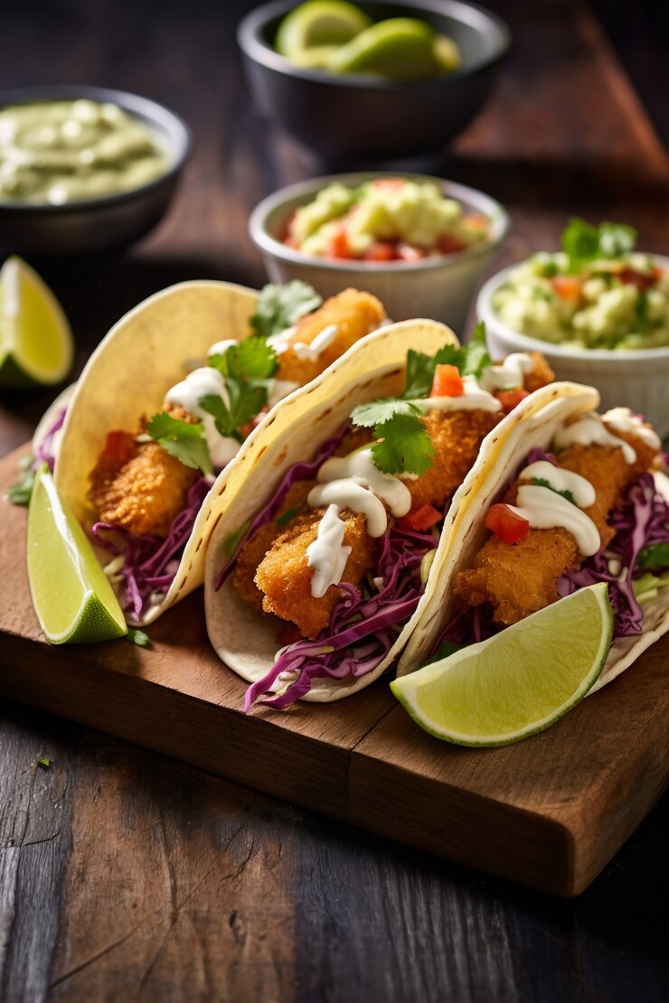 Kostenlose Foto eine köstliche tacos-arrangement