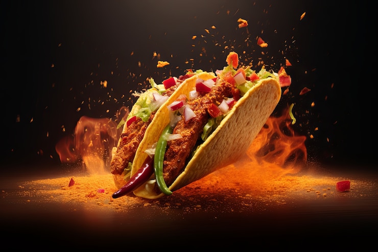 Kostenlose Foto eine köstliche tacos-arrangement