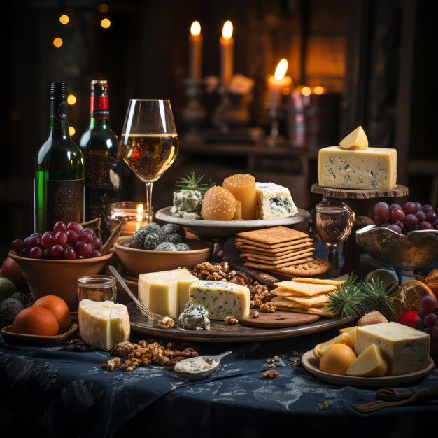 Eine köstliche Weihnachts-Finger-Food-Arrangement