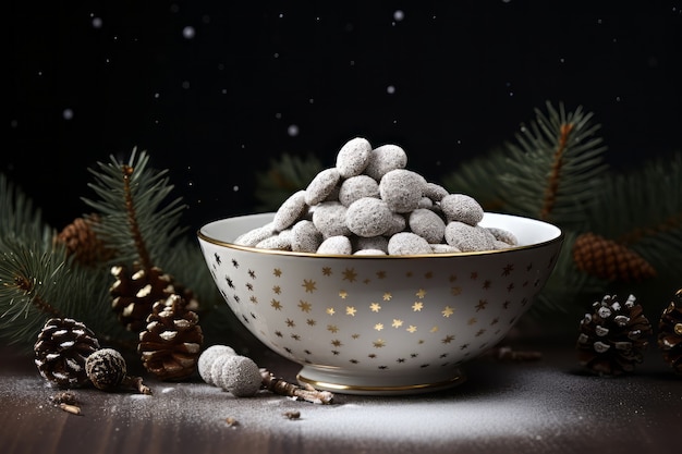 Kostenloses Foto eine köstliche weihnachts-finger-food-arrangement