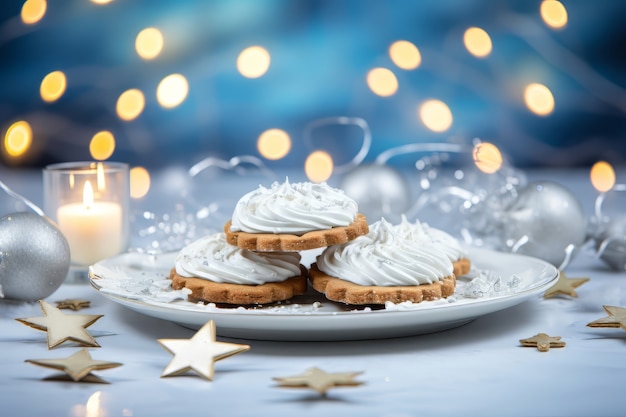 Kostenloses Foto eine köstliche weihnachts-finger-food-arrangement