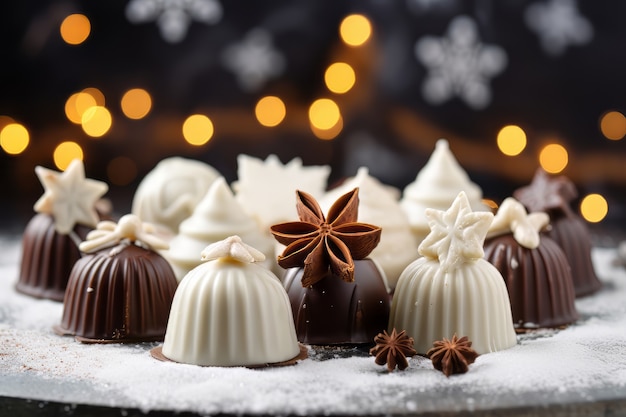 Eine köstliche Weihnachts-Finger-Food-Arrangement