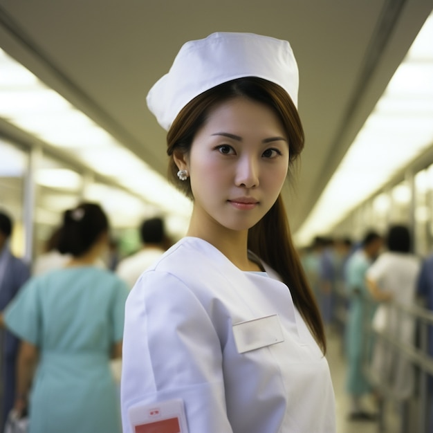 Kostenloses Foto eine mittelgroße krankenschwester im krankenhaus