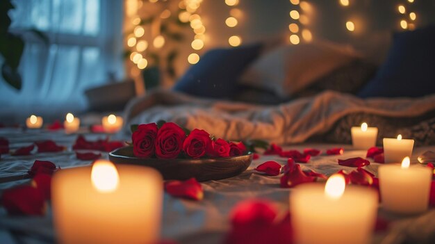 Eine romantische Atmosphäre zum Valentinstag