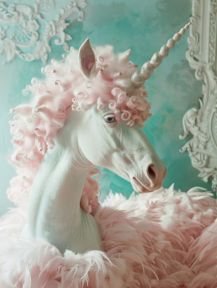 Kostenlose Foto einhornkopf aus der fantasie