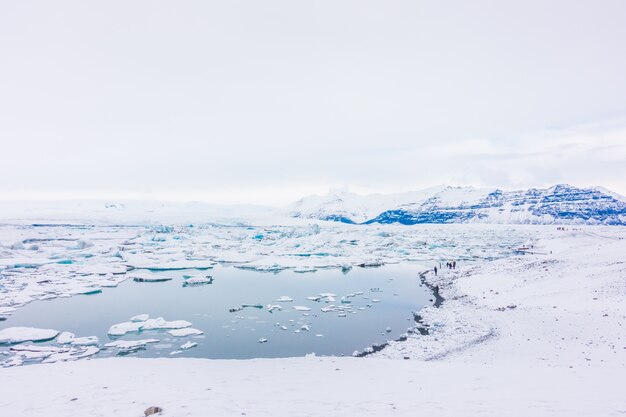 Eisberge in der Gletscher-Lagune, Island.