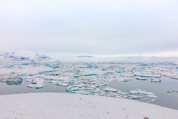 Eisberge in der Gletscher-Lagune, Island.