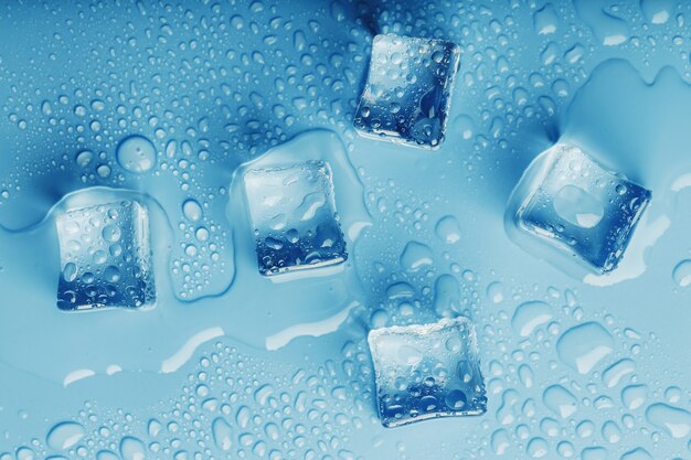 Eiswurfel Textur Hintergrund Kostenlose Foto