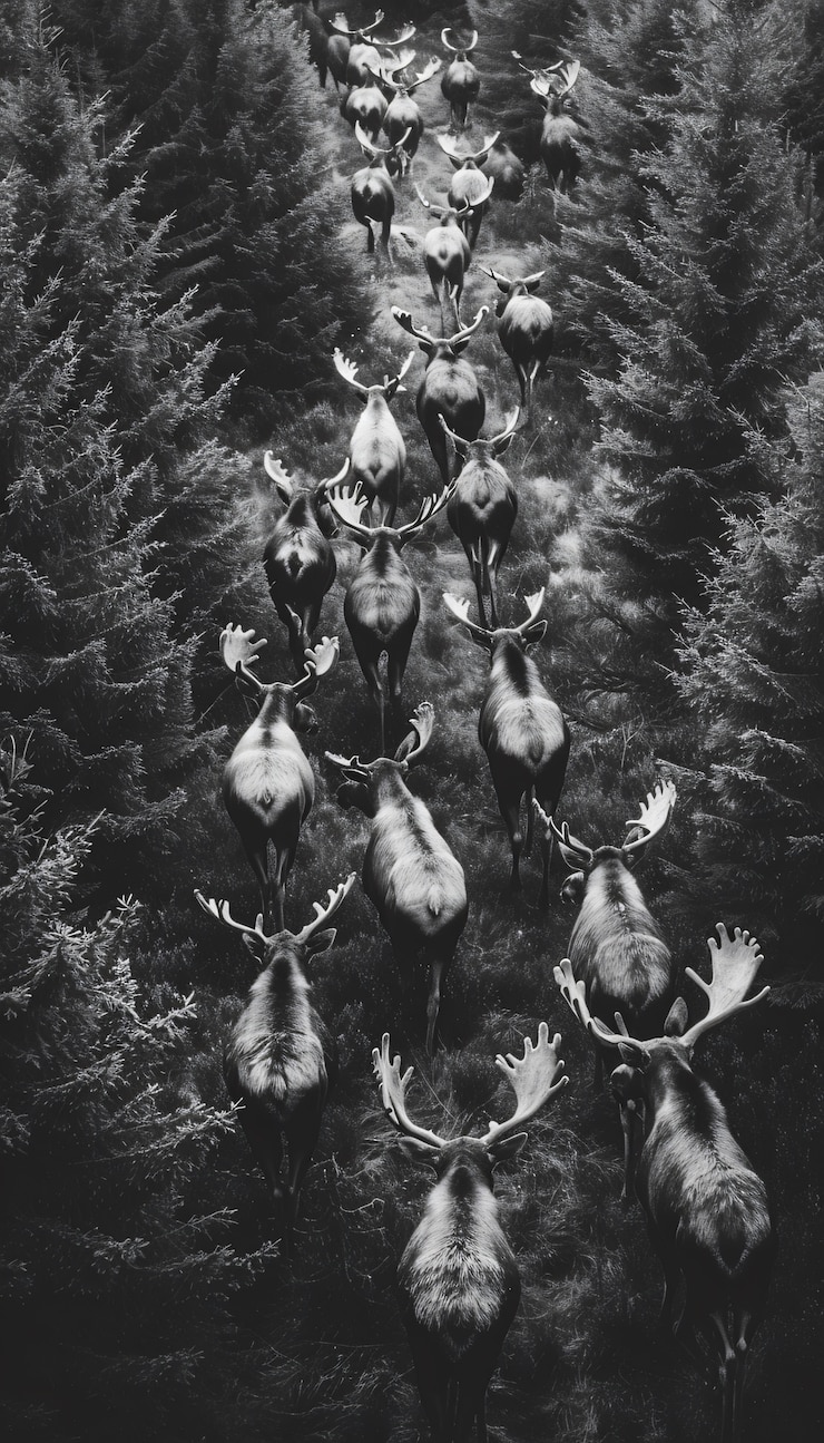 Kostenlose Foto elch in der wildnis