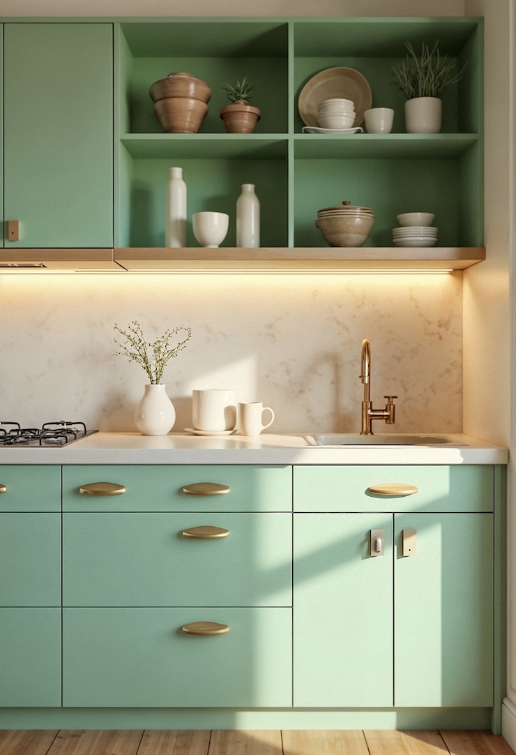 Elegante Darstellung der Innenarchitektur