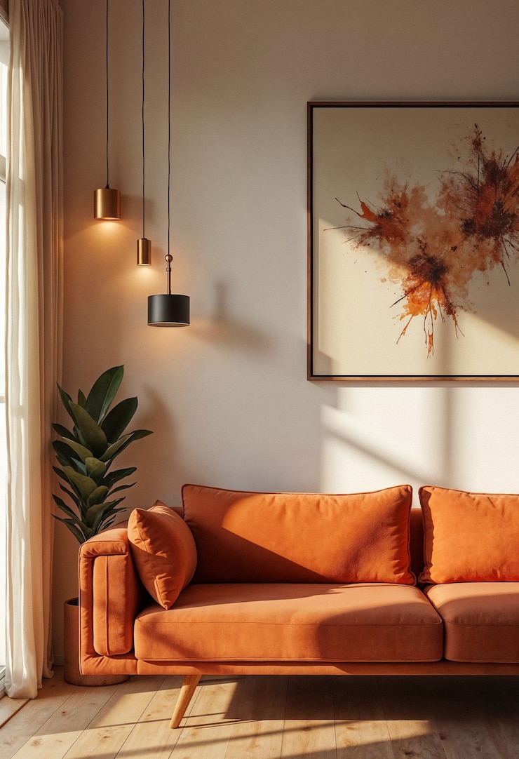 Elegante Darstellung der Innenarchitektur