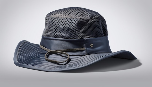 Kostenloses Foto eleganter fedora mit gestreifter textil- und lederkrempe, generiert von ai