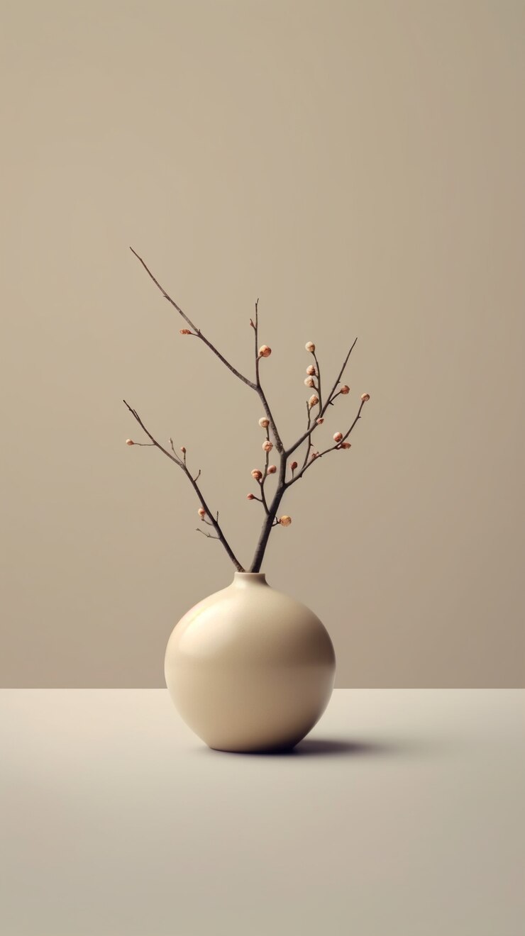 Kostenlose Foto elegantes modernes vasendesign