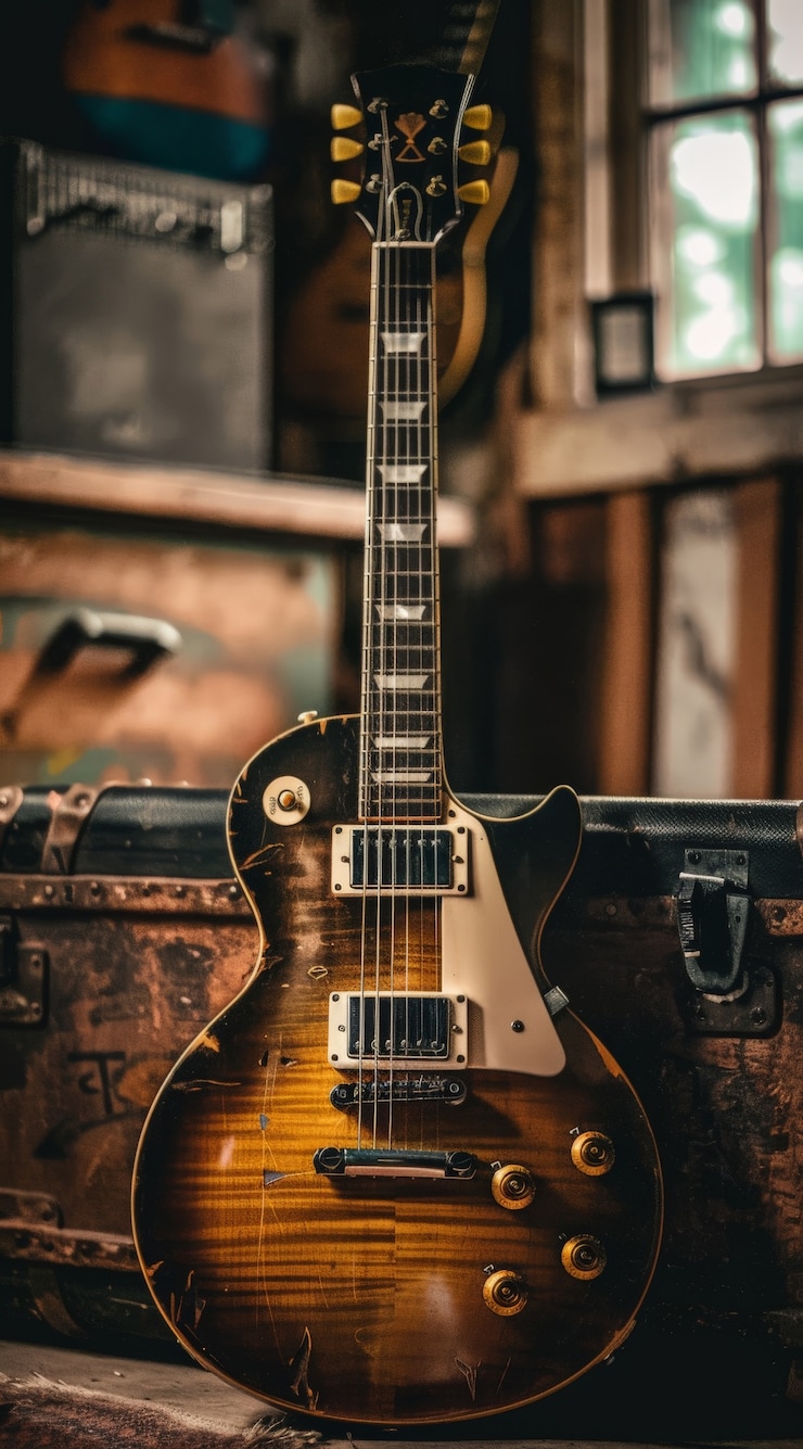 Kostenlose Foto elektrische gitarre stillleben