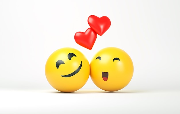Emojis-Arrangement zum Weltlächeln-Tag