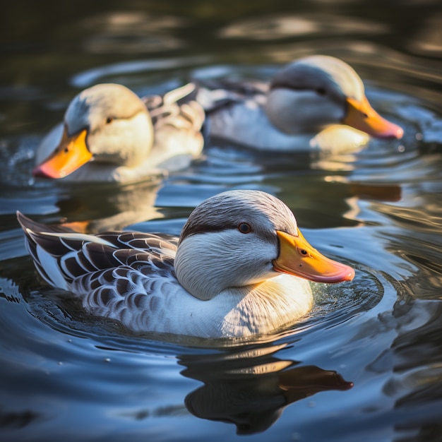 Kostenloses Foto enten in der natur erzeugen bild