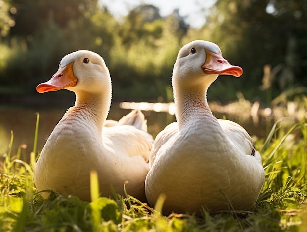 Enten in der Natur erzeugen Bild