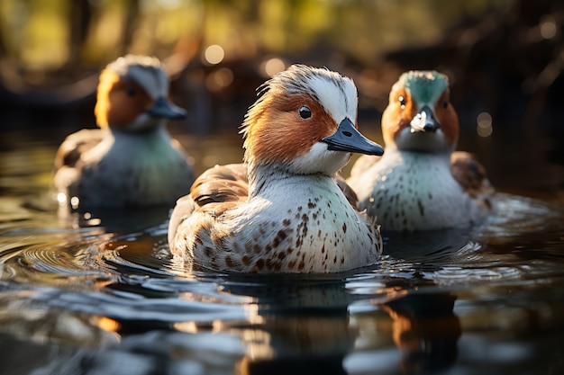 Kostenloses Foto enten in der natur erzeugen bild